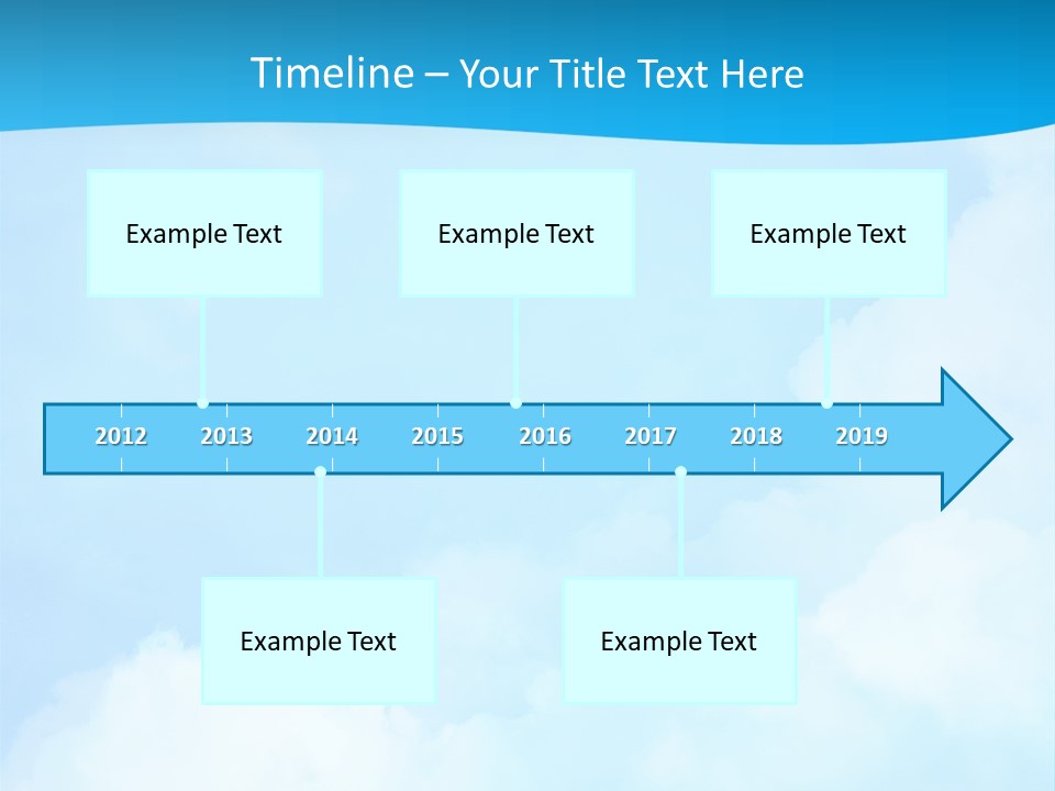 Cloudy Background Bright PowerPoint Template