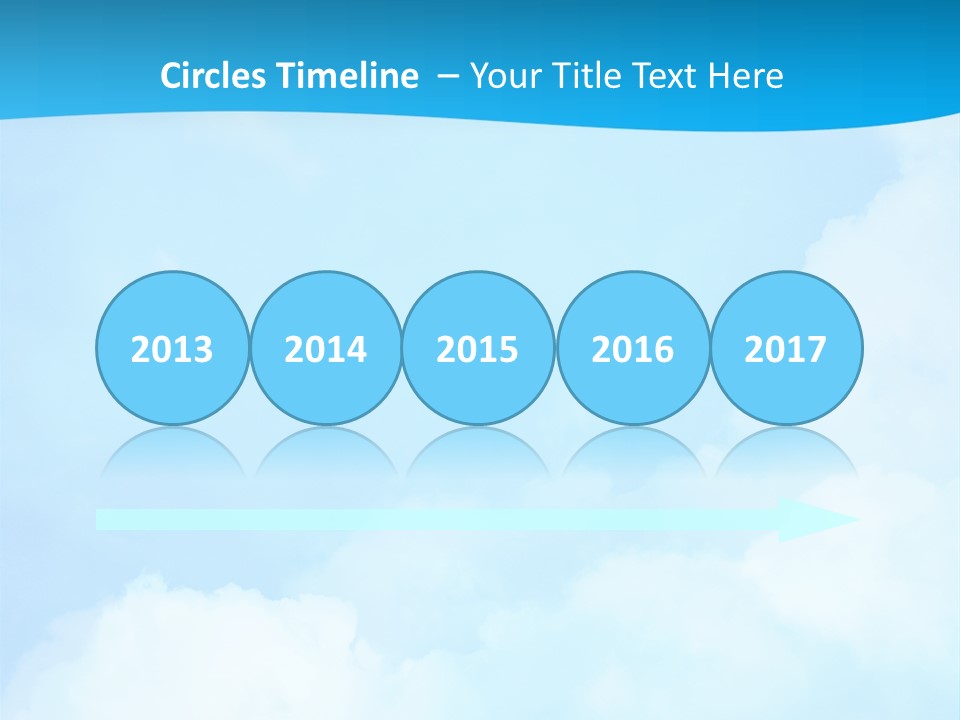 Cloudy Background Bright PowerPoint Template