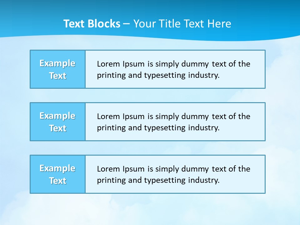 Cloudy Background Bright PowerPoint Template