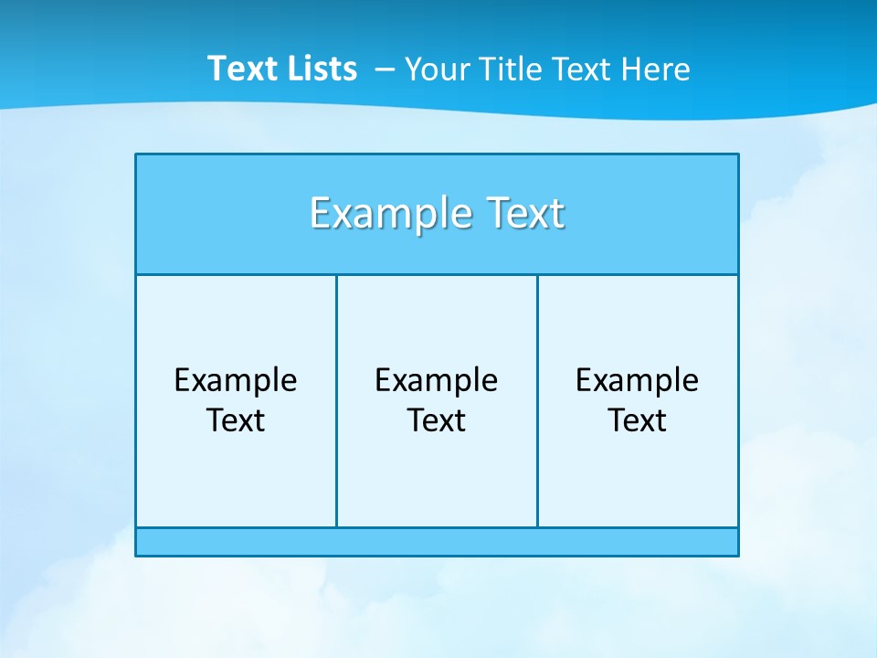 Cloudy Background Bright PowerPoint Template