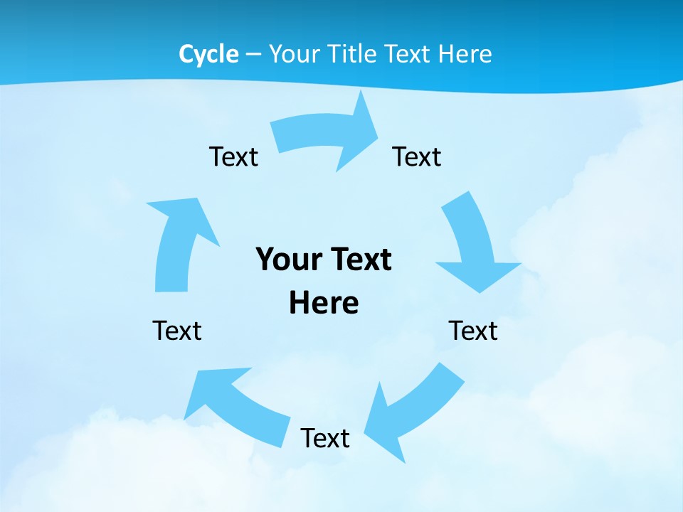 Cloudy Background Bright PowerPoint Template