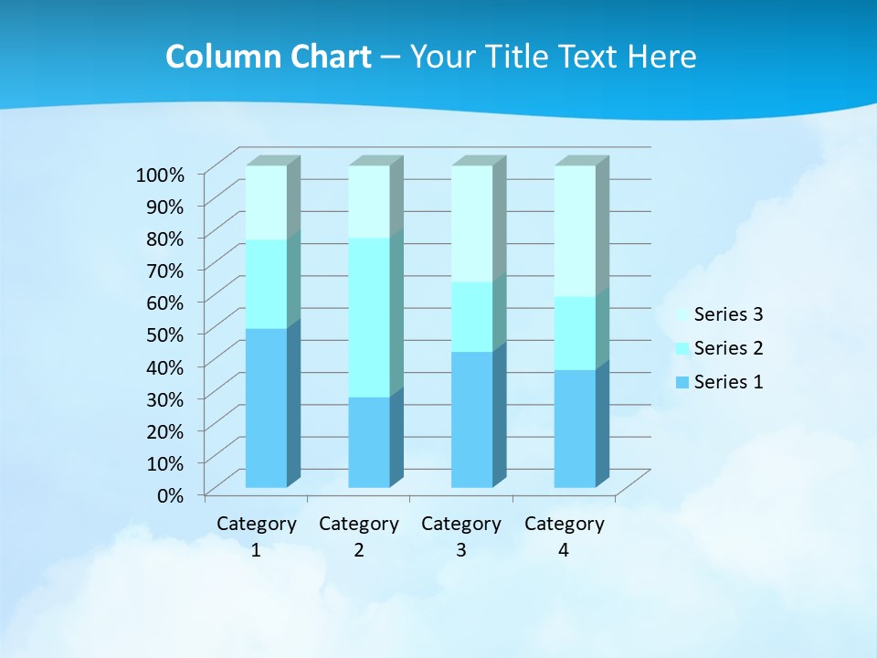 Cloudy Background Bright PowerPoint Template