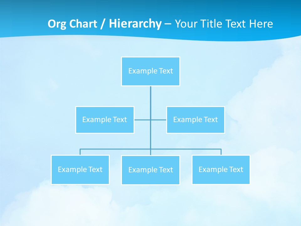 Cloudy Background Bright PowerPoint Template