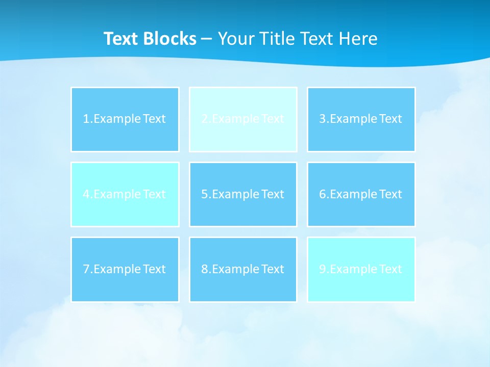 Cloudy Background Bright PowerPoint Template