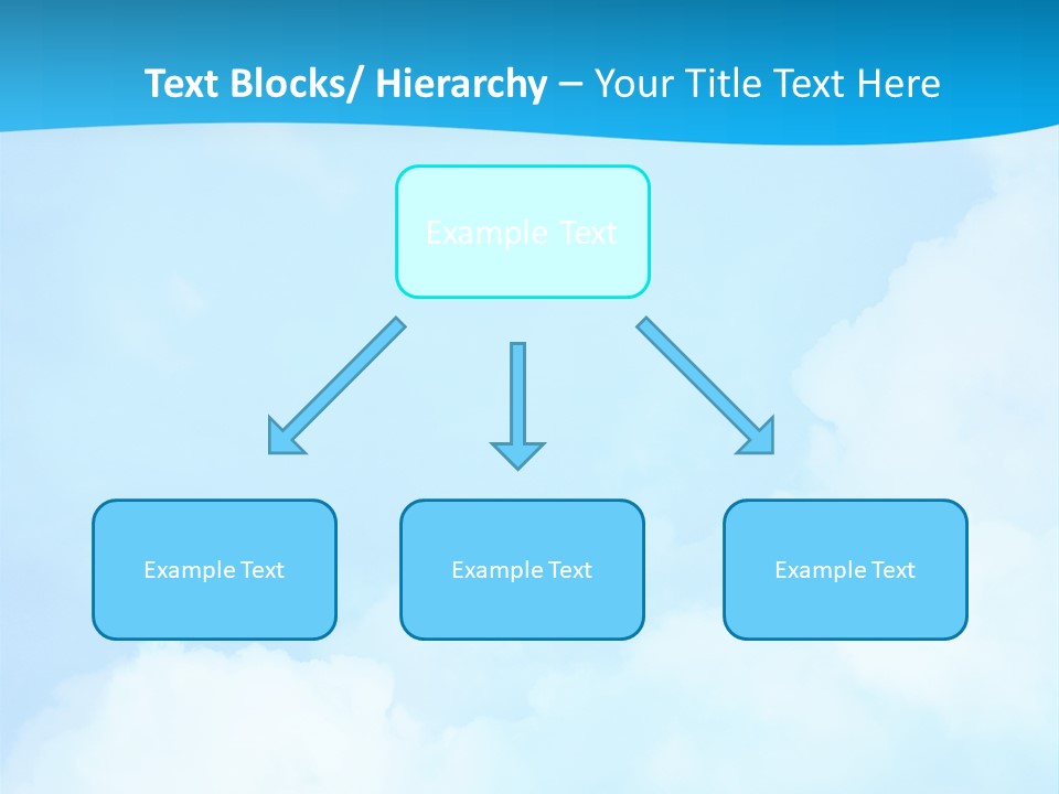 Cloudy Background Bright PowerPoint Template