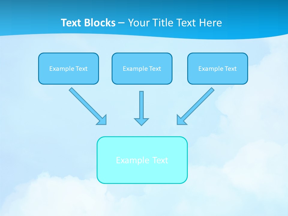 Cloudy Background Bright PowerPoint Template