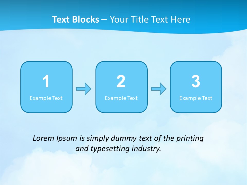 Cloudy Background Bright PowerPoint Template