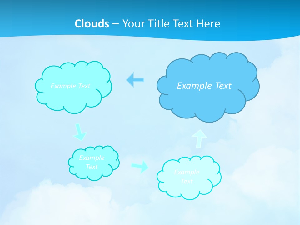 Cloudy Background Bright PowerPoint Template