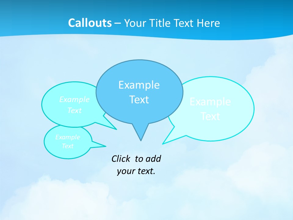 Cloudy Background Bright PowerPoint Template