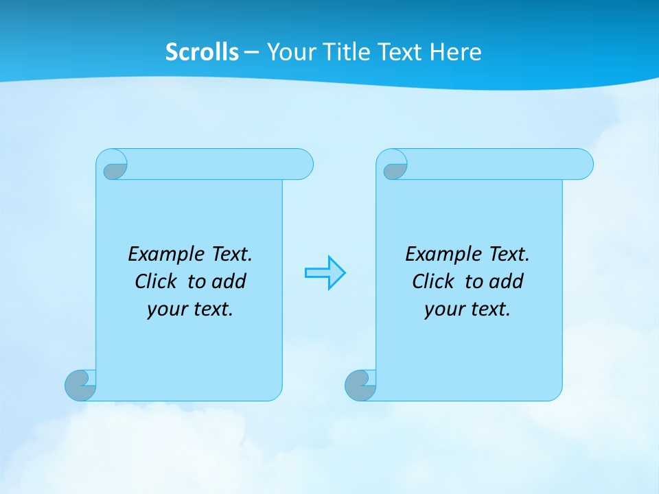 Cloudy Background Bright PowerPoint Template