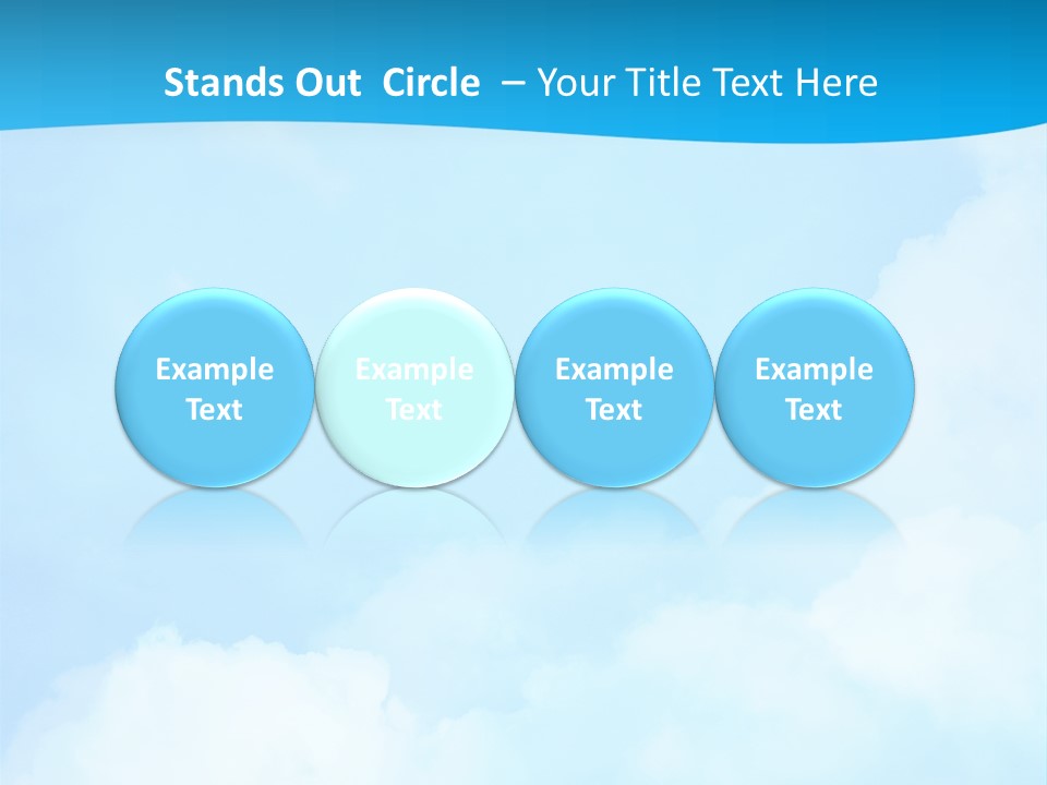 Cloudy Background Bright PowerPoint Template