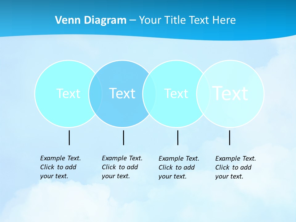 Cloudy Background Bright PowerPoint Template