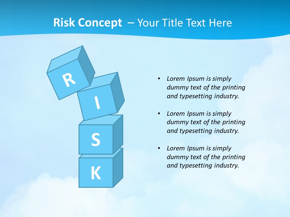 Cloudy Background Bright PowerPoint Template