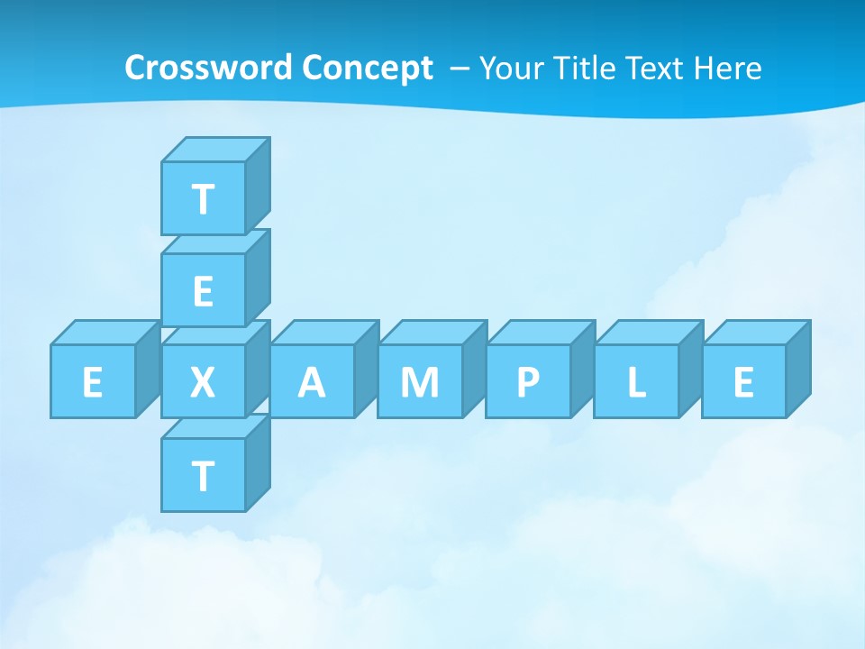 Cloudy Background Bright PowerPoint Template