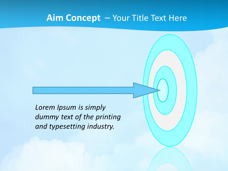Cloudy Background Bright PowerPoint Template
