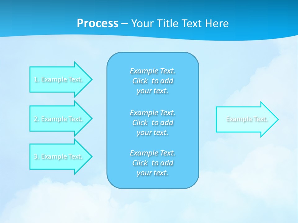 Cloudy Background Bright PowerPoint Template