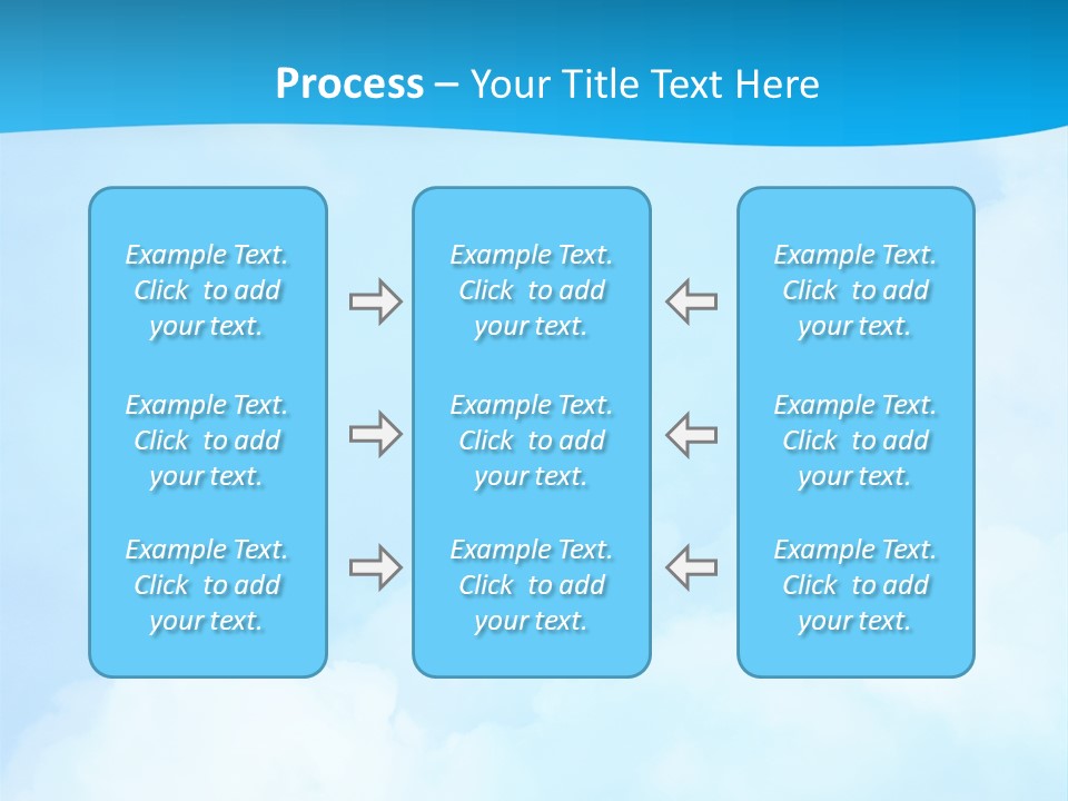 Cloudy Background Bright PowerPoint Template