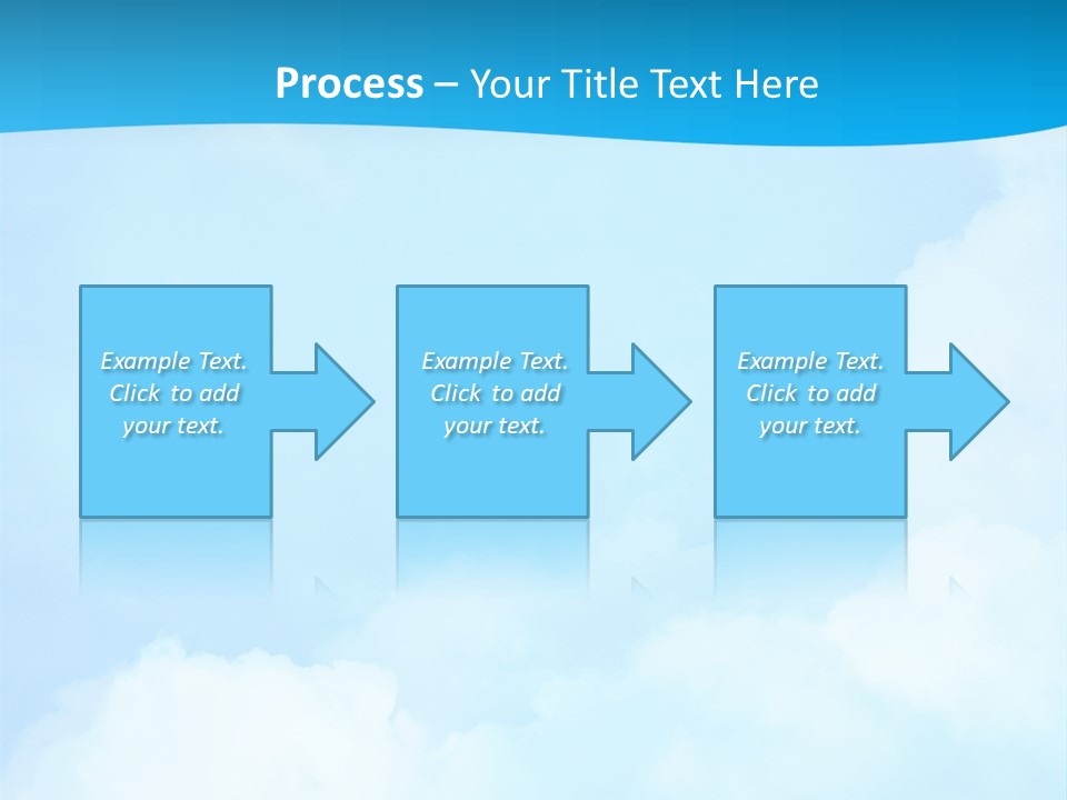Cloudy Background Bright PowerPoint Template