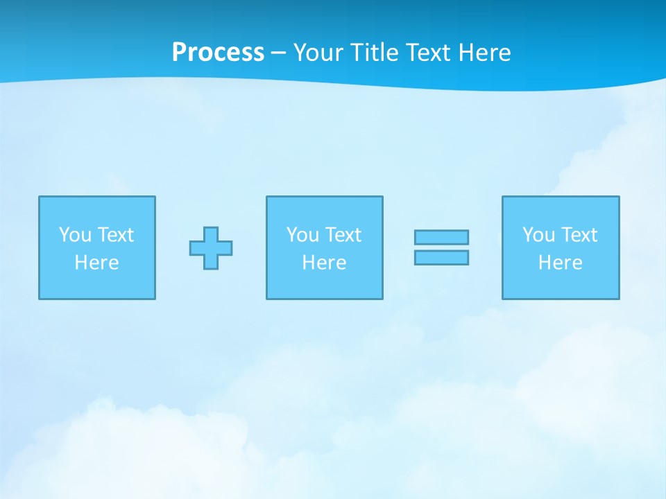 Cloudy Background Bright PowerPoint Template