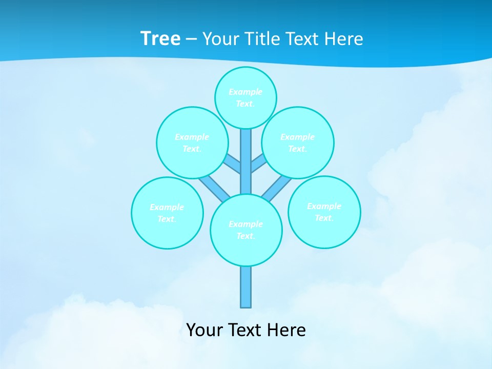 Cloudy Background Bright PowerPoint Template