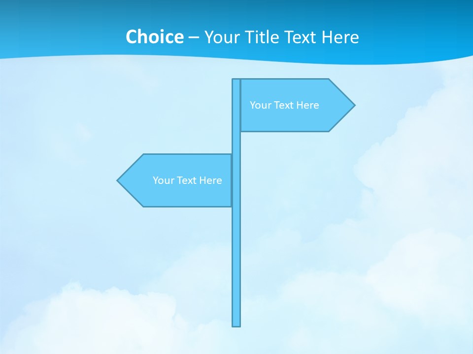 Cloudy Background Bright PowerPoint Template