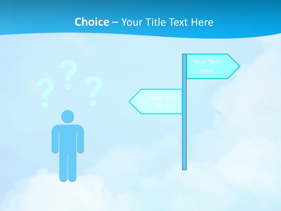 Cloudy Background Bright PowerPoint Template