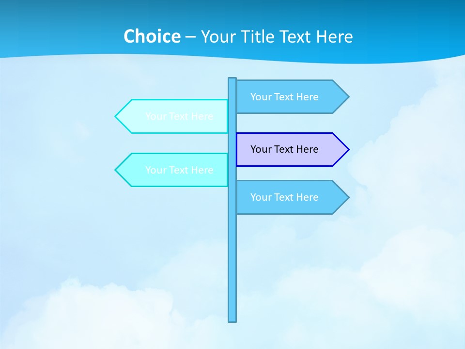 Cloudy Background Bright PowerPoint Template