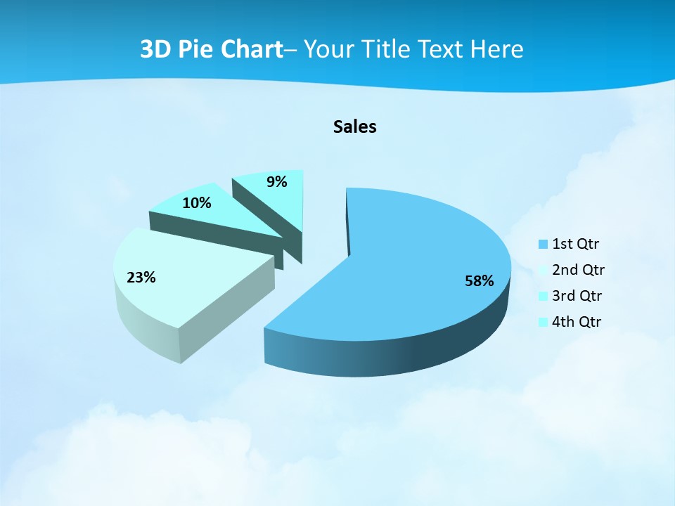 Cloudy Background Bright PowerPoint Template