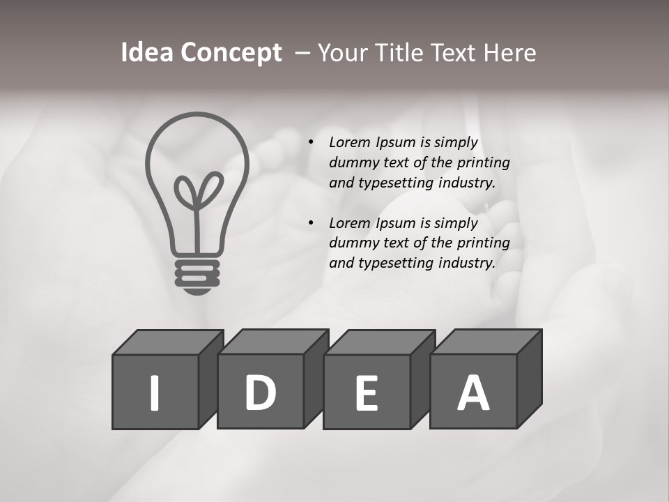 Love White Cute PowerPoint Template