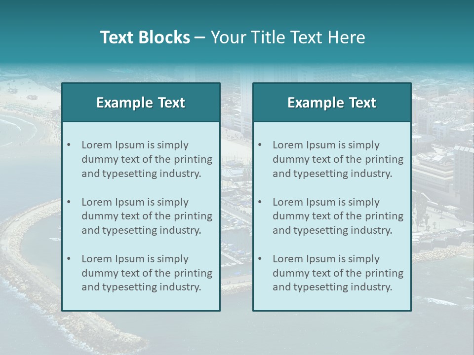 Apartment Life Towers PowerPoint Template