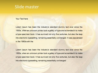 Yellow Cocktail Lemon PowerPoint Template