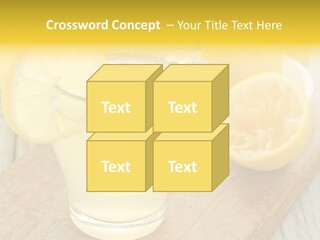 Yellow Cocktail Lemon PowerPoint Template