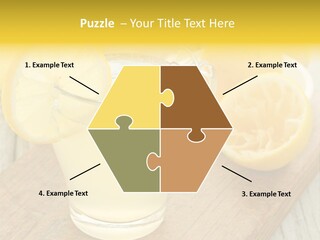 Yellow Cocktail Lemon PowerPoint Template