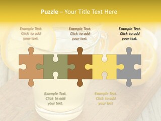 Yellow Cocktail Lemon PowerPoint Template