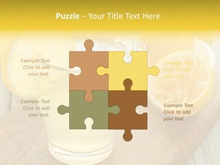 Yellow Cocktail Lemon PowerPoint Template