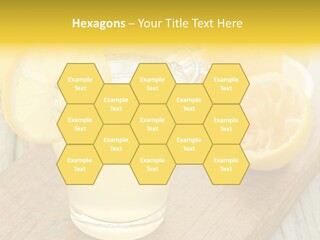 Yellow Cocktail Lemon PowerPoint Template