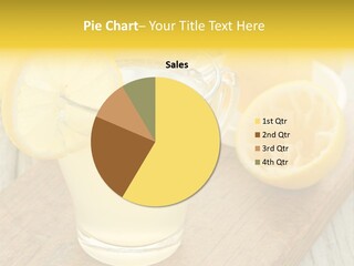 Yellow Cocktail Lemon PowerPoint Template
