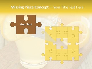 Yellow Cocktail Lemon PowerPoint Template