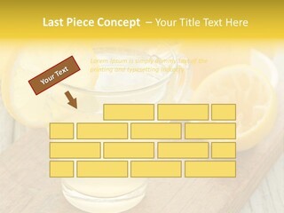 Yellow Cocktail Lemon PowerPoint Template