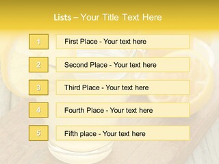 Yellow Cocktail Lemon PowerPoint Template