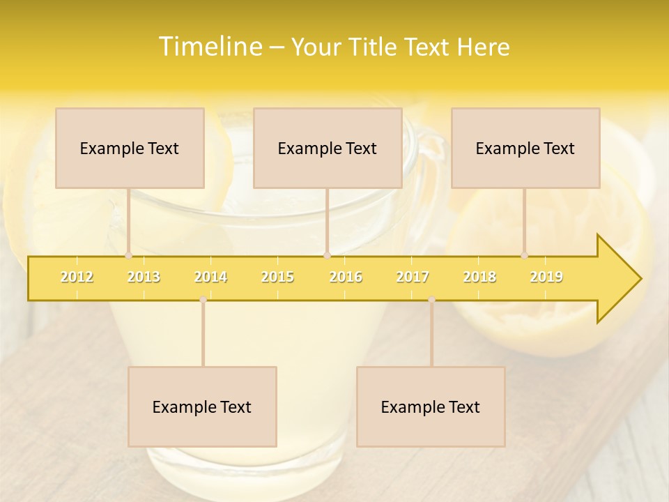 Yellow Cocktail Lemon PowerPoint Template