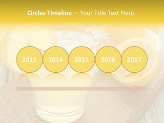 Yellow Cocktail Lemon PowerPoint Template