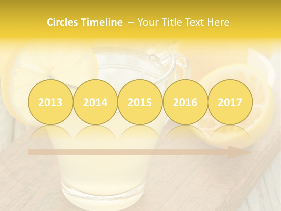 Yellow Cocktail Lemon PowerPoint Template
