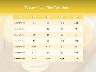 Yellow Cocktail Lemon PowerPoint Template
