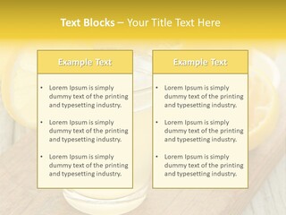 Yellow Cocktail Lemon PowerPoint Template