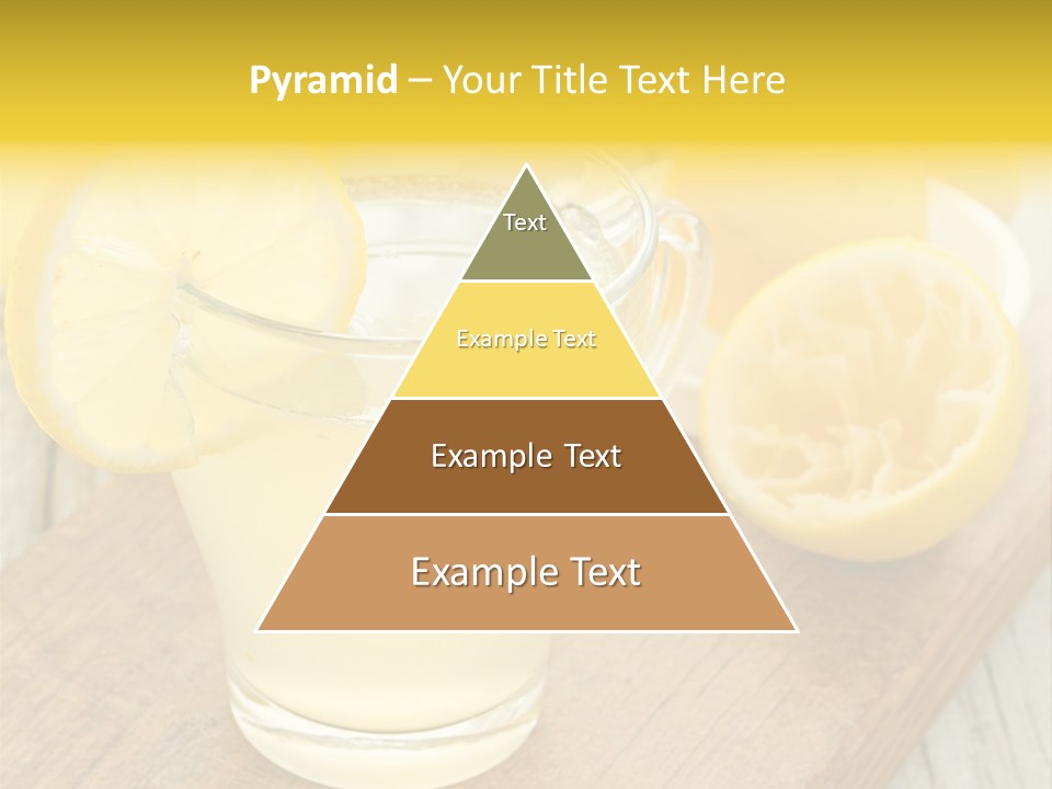 Yellow Cocktail Lemon PowerPoint Template