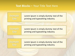 Yellow Cocktail Lemon PowerPoint Template