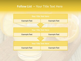Yellow Cocktail Lemon PowerPoint Template