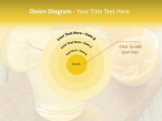 Yellow Cocktail Lemon PowerPoint Template
