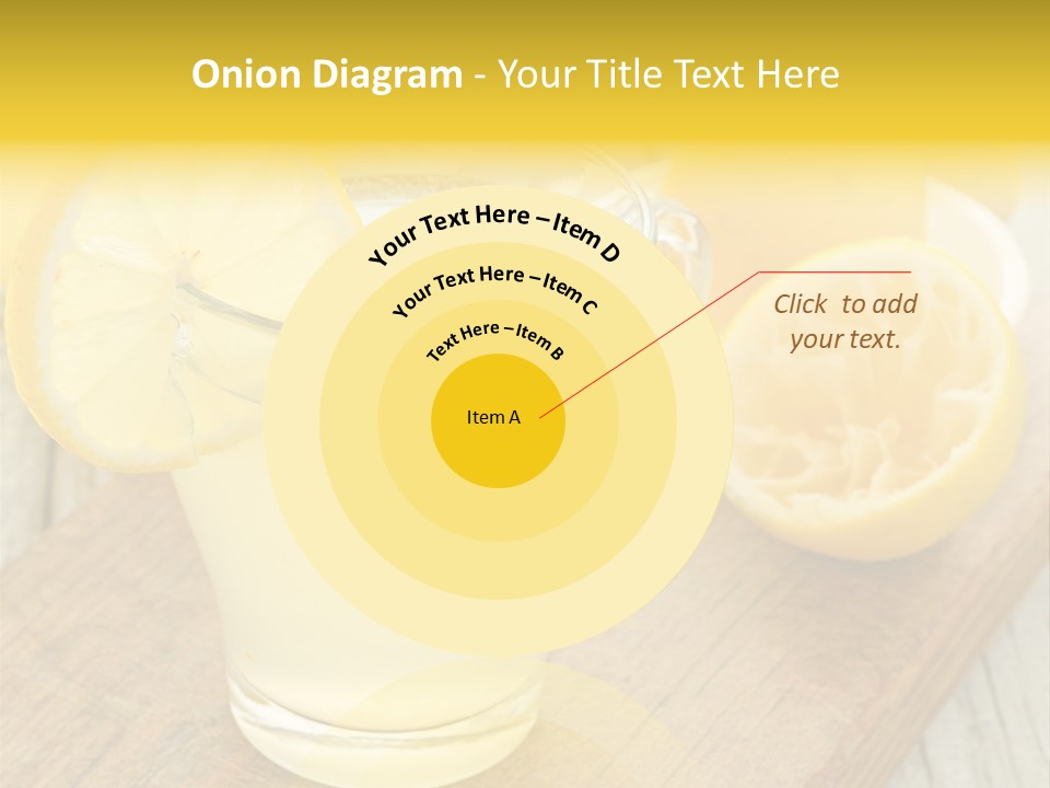 Yellow Cocktail Lemon PowerPoint Template